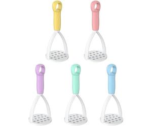 1Pc Random Color Manual Silicone Potato Masher, Cooking Utensils Masher, Mini Potato Masher for Non-Stick Cookware,Potato Mashers and Ricers