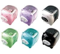 1Pc Random Color Pencil Sharpener Cute Pig Shaped Office Machine Manual Pencil Sharpener Super Light Weight Waste Storage New Semester Series Children Office Products