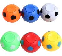 1Pc Random Color Soccer Ball Ornament - Hand Ornament Soccer Balls, Stress Relief Football Toys 3.5 cm Rotatable Decompress Soccer Balls, Relief Vent Toys, for Adults Desk Decompression Tools