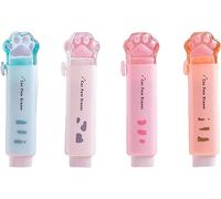 1Pc Random Color Student Rubber Rubbing Eraser Retractable Reward School Supplies Push-Pull Cat Paw Cute Eraser School Pencil Eraser Pencil Eraser Standard