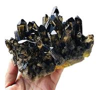 1pc Rare Smoky Citrine Clear Quartz Cluster for Home Decoration 500g-600g