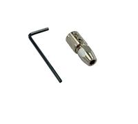 1PC RC Boat Flex Collet Coupler Stainless Steel Motor Shaft to Flex Shaft Flexible Coupling for Brushless RC Boat DIY Model Ship Building Parts (Positive, 5mm Motor Shaft to 4mm Flex Shaft)