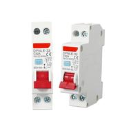 1pc RCBO 1P+N 6KA Residual current differential automatic Circuit breaker with over current Leakage protection 18MM 230V 50/60Hz(20A)