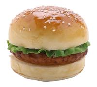 1pc Realistic Hamburger Lifelike Simulation hamburger Bakery Display Kids Food Bread Toy Home Decor Golden
