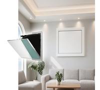 1pc Recessed Drop Down Access Panel - Paintable Aluminum Alloy Frame for Seamless Drywall Utility Concealment(675x675mm)