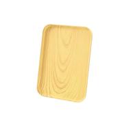 1PC Rectangular Plastic Tray,Wood Grain Light Brown Serving Tray For Hotel,Home,Restaurant Organizer Storage Plate,30.7 * 22 * 1.5cm