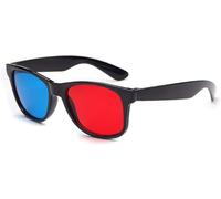 1Pc Red and Blue Color Universal 3D Glasses TV Movie Dimensional Anaglyph Video Frame 3D Glasses Game DVD Glass, 3D Glasses, Accessories