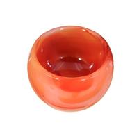 1pc red Glazed Agate Cup Crystal Purification Bowl Desktop Fish Tank Decoration Gemstone Stone