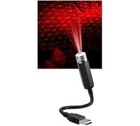 1Pc Red Light Mini Led Projection Lamp Night, USB Car Roof Star Projector Night Light, Led Projection,Mini Lamp Star Night