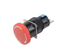 1PC Red Mushroom Emergency Stop Push Button Switch AC250V 3A Switch Equipment Lift Latching Self-Locking Red Mushroom 1NO/2NO(2NO2NC)