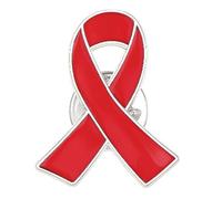 1pc Red Ribbon Pins Hostages Israel Bring Them Home Pin, Metal Cancer Ribbon Pin Hostage Brooch Reast Cancer Awareness Prevention Lapel Enamel Breast Cancer Awareness Accessories for Women