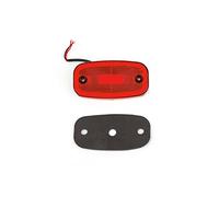 1pc Red Side LED Rear Tail Marker Light Oblong 12V 24V for Neon Trailer Truck Lorry