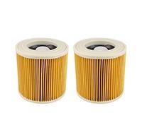 1PC Replacement Air Dust Filter Compatible With Karcher Vacuum Cleaner Parts WD2250 WD3.200 MV2 MV3 WD3 A2004 A2204 Cartridge HEPA Filter (Color : 2PCS)