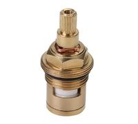 1pc Replacement Tap Valves Brass Ceramic Disc Cartridge Inner Faucet Valve for Bathroom, Clockwise or Anti-clockwise(Red Anti-clockwise)