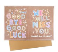 1PC Retirement Card with Envelope, 10.5 x 7.8inch Large Paper Greeting Card for Colleagues, Friends & Family, Celebrate Retirement Milestones, Perfect for Expressing Gratitude & Best Wishes