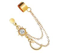 1Pc Retro One Piece Ear Clip Earrings for Women Creative Golden Ear Decoration Easy to Wear Chic Design for Daily Use Unique Fashion Accessory Any Occasion
