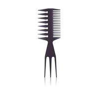 1pc Retro Style Wide Tooth Comb Men's Vintage Oil Hair Comb Fork Hairstyling Tools Hair Comb Salon Barber Beard Accessories