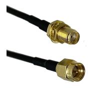 1pc RG174 SMA Female Jack Nut Bulkhead To Male Plug RF Jumper Pigtail Cable 4inch~10FT(6inch (15CM))