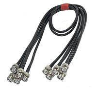 1pc RG58 BNC Male Plug To Crimp Connector RF Pigtail Coax Jumper Cable Wire Terminals 6inch~10FT(5Pcs,6inch (15CM))