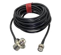 1pc RG58 Cable BNC Male Plug To UHF SO239 Female Jack Nut Bulkhead Right Angle Connector 50ohm RF Jumper Pigtail 6inch~10M(6inch (15CM))