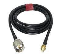 1pc RG58 Cable UHF PL259 Male Plug To SMA Female Jack Nut Bulkhead RF Coaxial Connector Jumper Pigtail 6inch~20M(6inch (15CM))