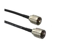 1pc RG58 Cable UHF PL259 Male Plug To Straight 6inch~3FT Connector Crimp RF Coaxial Jumper Pigtails(6inch (15CM))