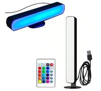 1pc RGB Led Light Bar, Colorful Multicolor Horizontal/Vertical LED Strip Lights With Multi-Position Base,Music Rhythm Ambient Lamp,IR Control USB Light, Home Decor Living Room,Wall Decor
