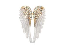 1pc Rhinestone Angel Wings Brooch Pins Classic Sparkling Lapel Pin Jewelry Gift Wings Feather Crystal Badge Brooch