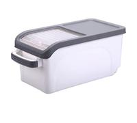 1PC Rice Dispenser 18.5x8x8 Inch 10kg PP Rice Container with Slide Lid, Handle & 2 Bottom Wheels Storage Bucket for Cereal, Bean, Grain, Corn..