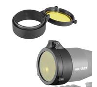 1pc Rifle Scopes Lens Cover Flip-open Sight Lens Protect Cover For Dia 30-69mm Caliber Hunting Riflescopes Night Visions Accessories(Diameter 45mm)