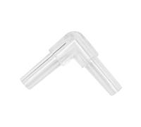 1pc Right Angle OD 5mm Fish Tank Air Pump Fitting, 90 Degree Clear Plastic Hose Connector, Hose Fittings Distributor