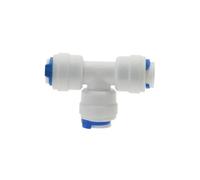 1pc RO Water Hose Connection Straight Elbow Tee Cross 1/4" 3/8" Coupling Plastic Quick Pipe Fitting Reverse Osmosis Connector(PE 1I4-1I4-1I4)