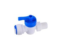 1PC RO Water Straight Plastic Ball Valve 1/4" 3/8" OD Hose Quick Connect 1/4" 3/8" Male 1/2" Female Reverse Osmosis Aquarium Fitting(3I8-3I8 BSP Male)