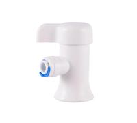 1PC RO Water Straight Plastic Ball Valve 1/4" 3/8" OD Hose Quick Connect 1/4" 3/8" Male 1/2" Female Reverse Osmosis Aquarium Fitting(1I4 BSP Female White)