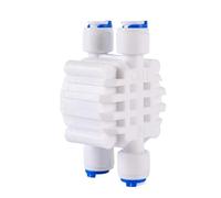 1PC RO Water Straight Plastic Ball Valve 1/4" 3/8" OD Hose Quick Connect 1/4" 3/8" Male 1/2" Female Reverse Osmosis Aquarium Fitting(1I4 4-Way)