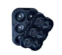 1pc Rose Shape Silicone Ice Cube Mold, 6 Large Easy-Release Ice Balls, Ideal for Whiskey, Cocktails and Homemade Drinks