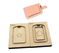 1pc Round Corner Luggage Leather Cutting Die Wood Cut Mold,Suitcase Tag Shape Leather Cutting Die Set(100mm,B2)