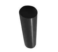 1pc Round Plastic Rod Black/White, Polyoxymethylene POM Bar Length 100-500mm Precision for Moving Parts(Black,35 * 200MM)