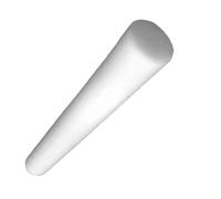 1pc Round Plastic Rod Black/White, Polyoxymethylene POM Bar Length 100-500mm Precision for Moving Parts(WHITE,35 * 100MM)