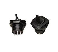 1PC round shake head open 18mm toggle switch R13-405C 6P 2gears(on-off) 6A250V 10A125V Controls Switches