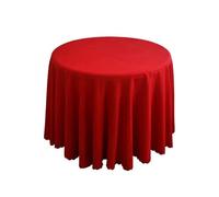 1PC Round Tablecloth Circular Polyester Table Cover Polyester Blue Table Cloth for Hotel Banquet Birthday Party Table Decor,red,Diameter 320cm