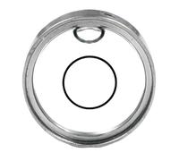 1pc Round Transparent Mini Spirit Level Bubble Horizontal Bead Double Side Observation Bullseye Style 18mmx6.5mm