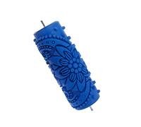 1PC Rubber Embossed Flower Pattern DIY Paint Roller Sleeve Decorative Texture Roller for Wall Painting Machine