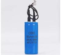 1PC Run Capacitor Run Capacitor With Wire Lead 250V AC 50uF 50/60Hz