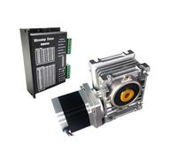 1pc RV030 Nema23 Motor DM556 Driver Kit Gear Reducer Ratio 5:1-80:1 Stepper Motor 1.2/2.2Nm/3Nm 2-phase Hybrid Motor(Ratio 60 to 1,1.2Nm Stepper Motor)