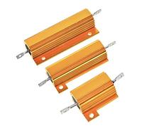 1pc RX24 100W 2R 2RJ 100 Watt Metal Shell Aluminium Gold Resistor High Power Heatsink Resistance 2 Ohm AMNzOgOdL