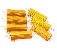 1pc RX24 50W Aluminum Power Metal Shell Case Wirewound Resistor 0.01~150K 0.33 0.5 1 2 5 6 8 10 20 50 100 120 200 300 1K 5K 10K ohm(0.1R)