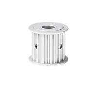 1pc S5M-10 Teeth AF-type Curvilinear Tooth with a Flat Top Aluminum Alloy Synchronous Belt Pulley, Belt Groove Width 16mm