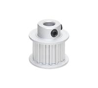 1pc S5M-22 Teeth BF-type Curvilinear Tooth with a Flat Top Aluminum Alloy Synchronous Belt Pulley, Groove Width 27mm(Width 16mm,Bore 6.35mm)