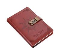 1pc Sailor Notebook Planner Notebook Coded Locking Note Pad Retro Diary Book Memo Books Ruled Notebook Antique Decor Vintage Dairy Book Pu Notepads Child Alloy Box Blank